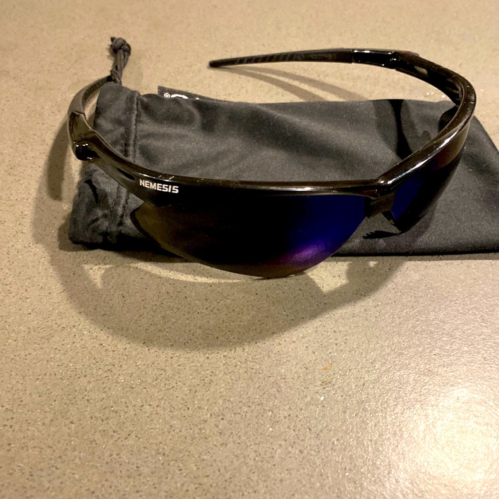 Nemesis Black Safety Glasses with Case